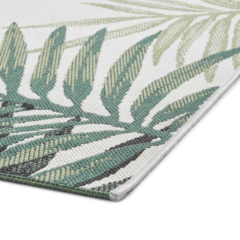 Dunelm Miami Leaf Print Indoor/Outdoor Rug
