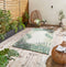 Dunelm Miami Leaf Print Indoor/Outdoor Rug