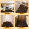 Ottomanson Ottohome Collection Contemporary Leaves Design Rubber Back Area Rug