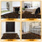 Ottomanson Ottohome Collection Contemporary Leaves Design Rubber Back Area Rug