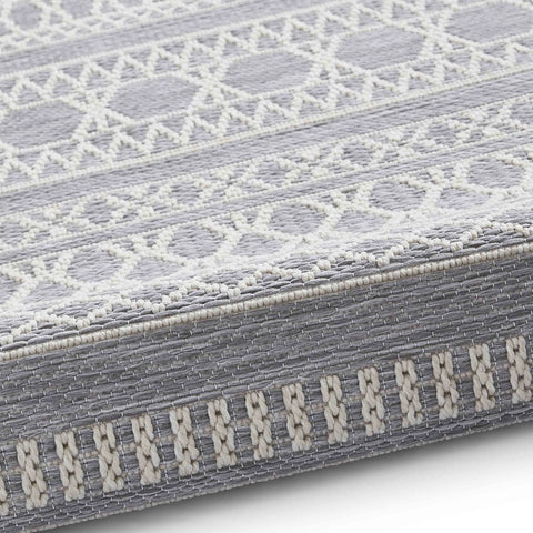 Think Rugs Coast 9421 Grey Cream Outdoor Rug