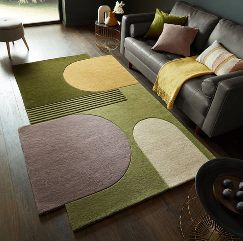 Flair Lozenge Abstract Wool Rug
