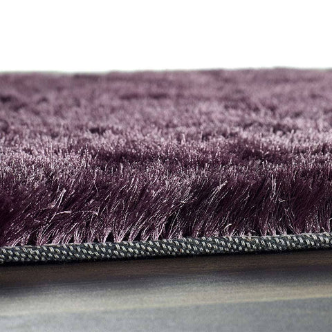 Origins Glamour Shimmer Blush Ridged Shaggy Rug 120x170cm Pink