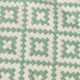 OHS Geometric Waterproof Outdoor Round Rug - Sage, Green