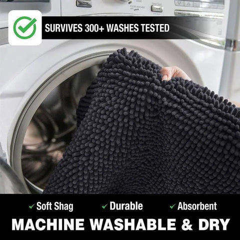 LuxUrux Bath Mat Extra-Soft Plush Bath Shower Bathroom Rug