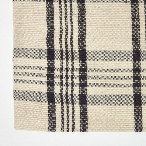 Homescapes Logan Tartan Check Non-Slip 100% Wool Rug