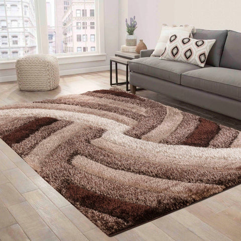Serdim Rugs California Swirl Shaggy Rugs