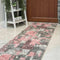 Retro Pink Mottled Shaggy Living Room Rug