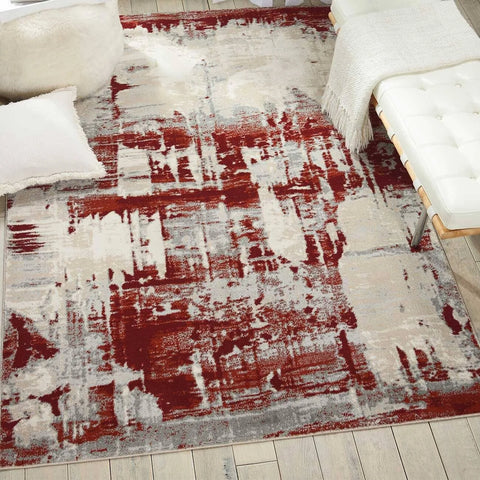 Nourison Maxell MAE14 Ivory Red Rug