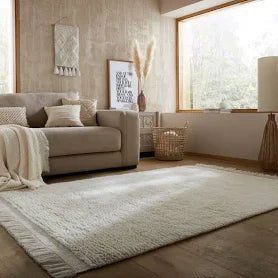 The Edited Life Shaggy Wool Minimalist Rug
