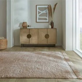 The Edited Life Shaggy Wool Minimalist Rug