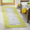 SAFAVIEH Modern Rug for Living Room, Dining Room, Bedroom Montauk Collection, Short Pile, in Ivory and Teal