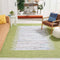 SAFAVIEH Modern Rug for Living Room, Dining Room, Bedroom Montauk Collection, Short Pile, in Ivory and Teal
