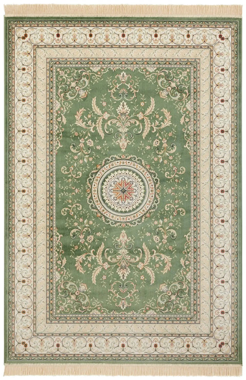 Antik Negar Tufted Green Rug