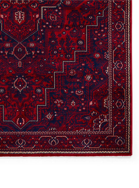 Think Rugs Dubai 62101 Red Traditional Rug