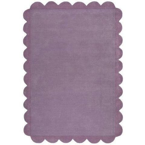 Dunelm Milo Scallop Plain Wool Rug