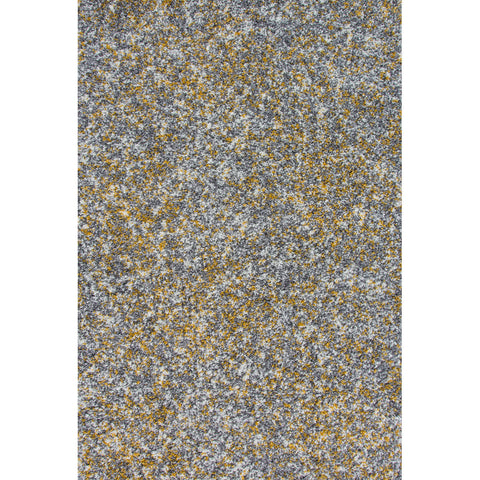 Ochre Striped Shaggy Runner Rug