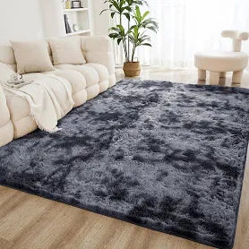 Oxford Homeware Rugs Living Room Tie-Dye Area Rugs for Bedroom Slip – Modern Super Soft Plush Carpets Fluffy