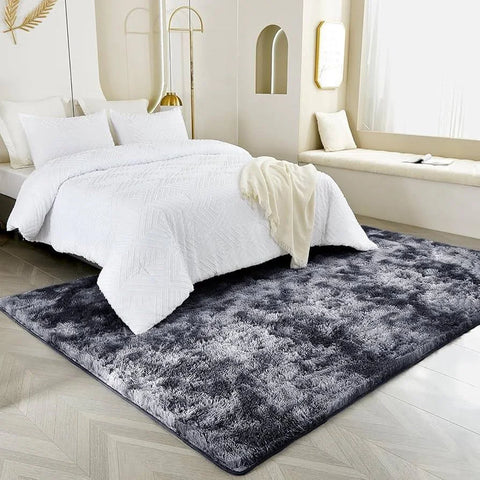Oxford Homeware Rugs Living Room Tie-Dye Area Rugs for Bedroom Slip – Modern Super Soft Plush Carpets Fluffy