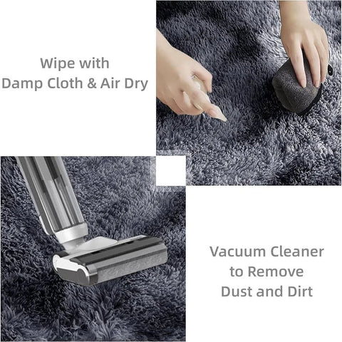 Oxford Homeware Rugs Living Room Tie-Dye Area Rugs for Bedroom Slip – Modern Super Soft Plush Carpets Fluffy