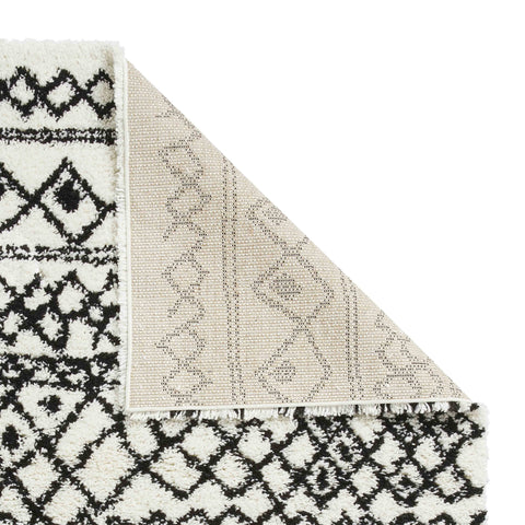 Scandi Berber G274 Rug White Black