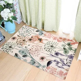 Multicolour Floral Patterned Rug 122x183cm