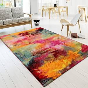 Marke Paco Home Short Pile Rug Canvas Red