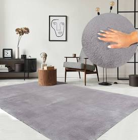 The Carpet Relax Modern Rug Fluffy Short Pile Non-Slip Underside Washable up to 30°C