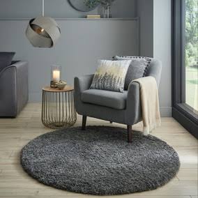 Dunelm Slumber Shaggy Round Rug