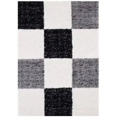 Myshaggy Collection Rugs Geometric Design 381 Grey