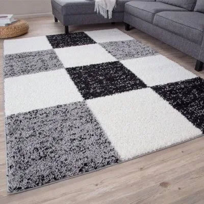 Myshaggy Collection Rugs Geometric Design 381 Grey