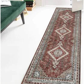 Green Decore Vernal Senglea Persian Machine Washable Area Rug