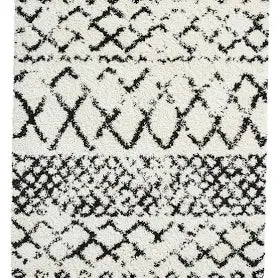 Scandi Berber G272 Rug White Black