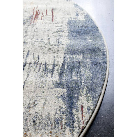 Mercury Row Gilberton Abstract Round Area Rug