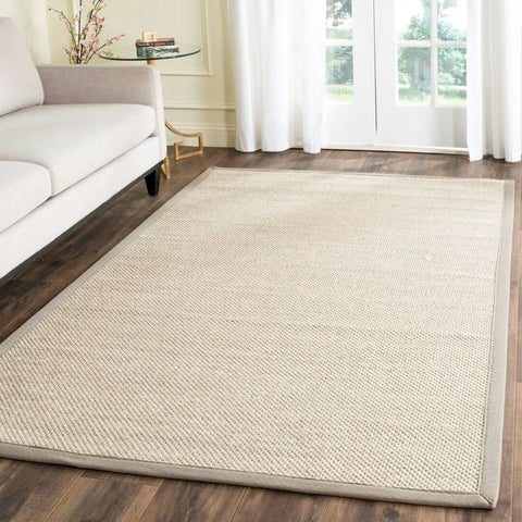 Machine Woven Beige Rug - Blue Elephant 61 x 91cm