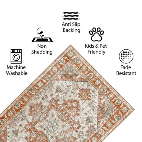 Vernal Milagros Persian Machine Washable Rug