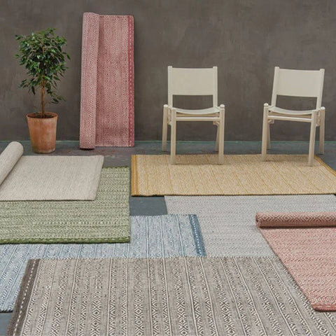 Asiatic Funk Chevron Rug - 120 x 170cm - Blue, Green - Hand Tufted, Wool Rug - FUNK106-01-120170