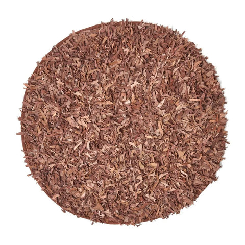 Homescapes Dallas Leather Shaggy Rug