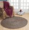 Chakkar Dark Stripe Round Jute Rug