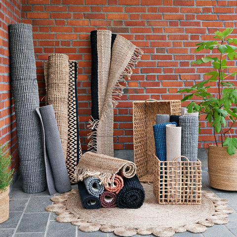 Dixie Fiona jute rug grey