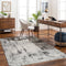 Blue Elephant Abstract Area Rug
