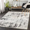 Blue Elephant Abstract Area Rug