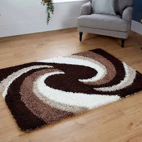Rugs4sale Cosy Brown 5cm Thick Pile Modern Area Rug