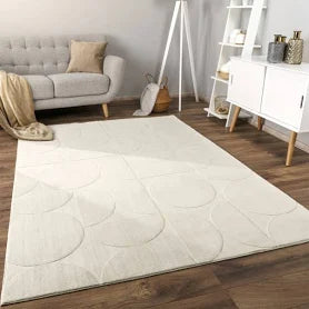 Lelystad Geometric Area Rug Paco Home Colour: Beige, Rug Size: Rectangle 240cm x 340cm