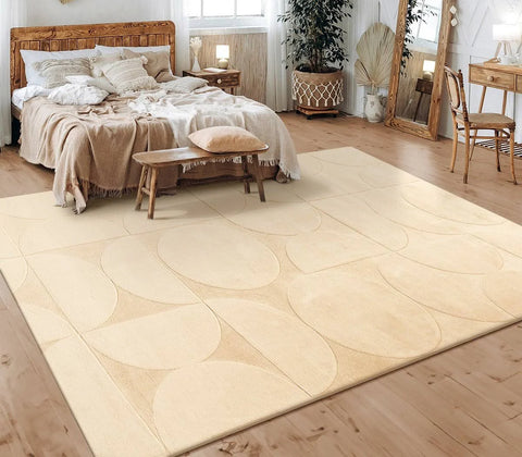 Lelystad Geometric Area Rug Paco Home Colour: Beige, Rug Size: Rectangle 240cm x 340cm