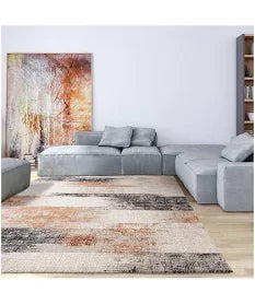 Naken Interiors Kuza Lines Terracotta Rug