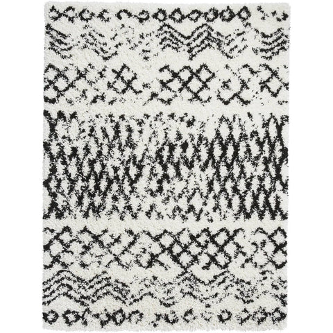 Scandi Berber G271 Rug White Black