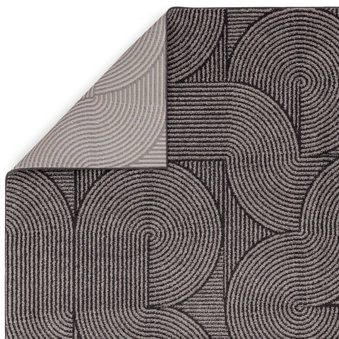 Asiatic Muse Charcoal Swirl Rug MU01