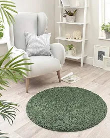 Origins Buddy Washable Plain Circle Rug