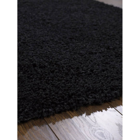 17 Stories Chicago Black Rectangle Rug